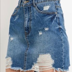 Denim Mini Skirt